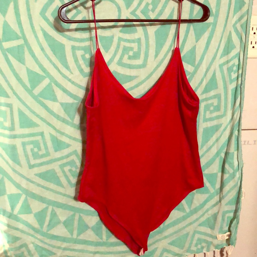 Red body suit
